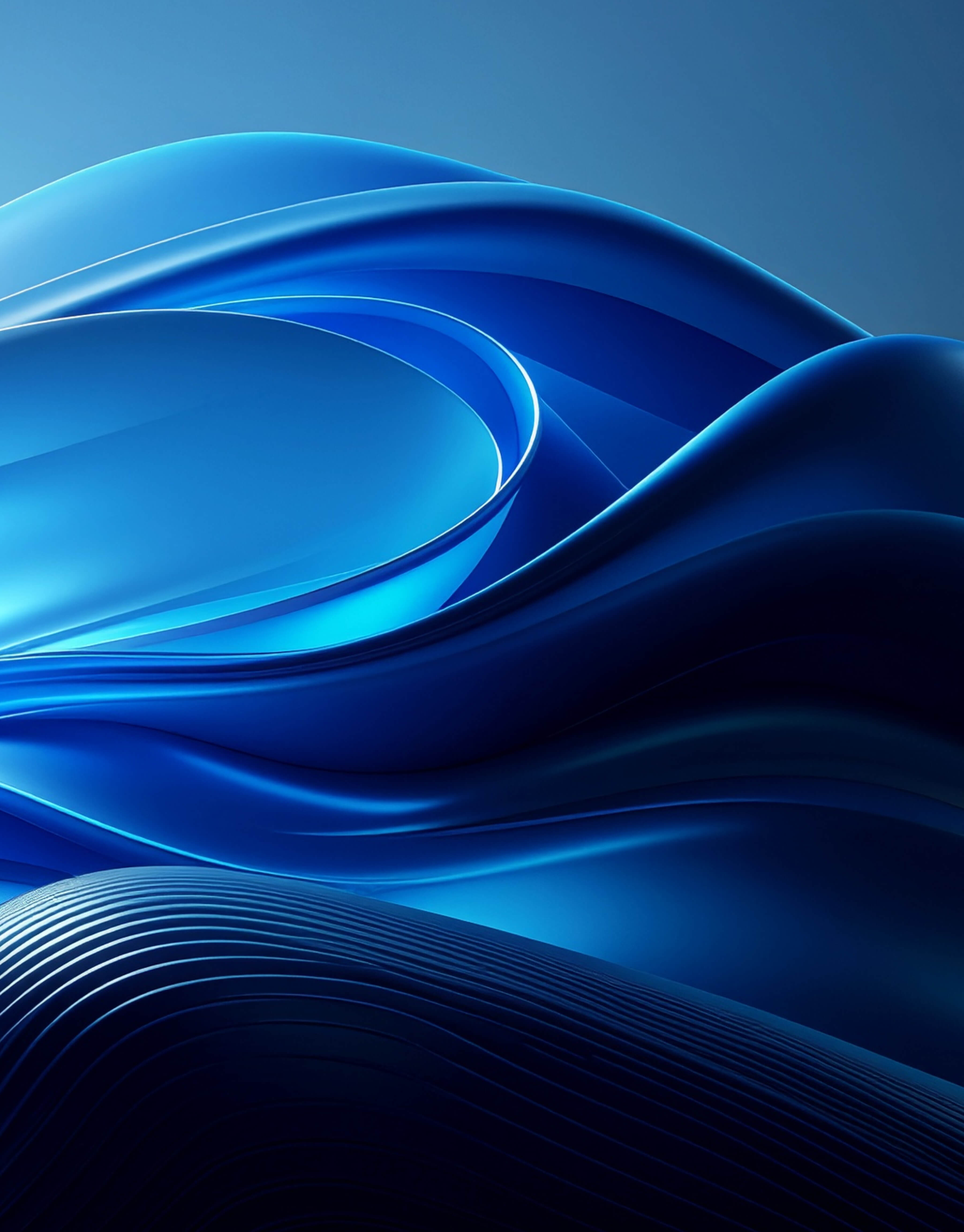 Firefly_Digital gradient curve smooth surface soft 3d render dark blues 436266 1