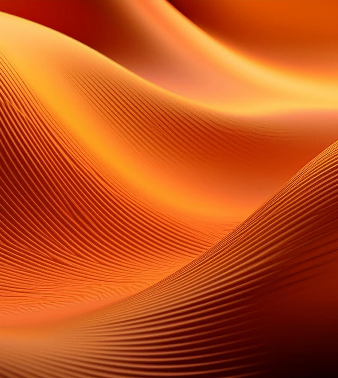 Firefly orange colours soft wave 3d render soft wave digital abs (24)