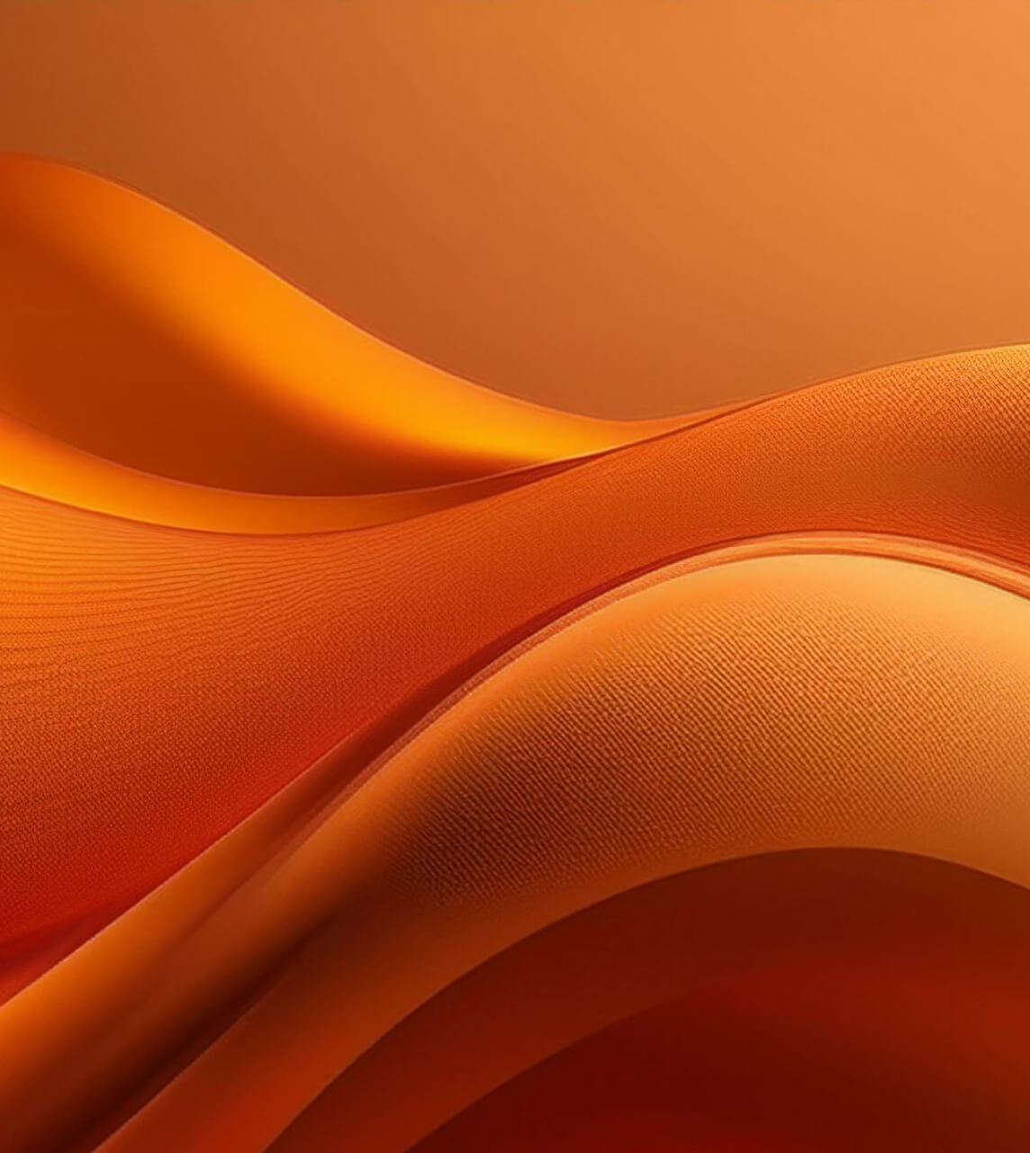 Firefly orange colours soft wave 3d render soft wave digital abst (4)
