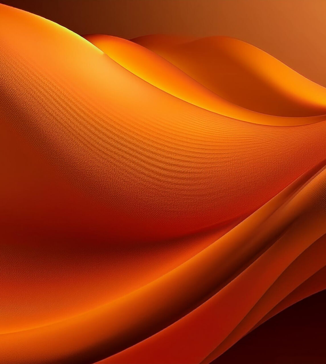 Firefly orange colours soft wave 3d render soft wave digital abs (22)
