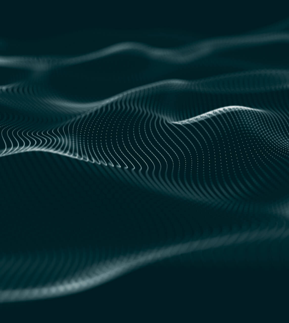 Futuristic Wireframe Waves