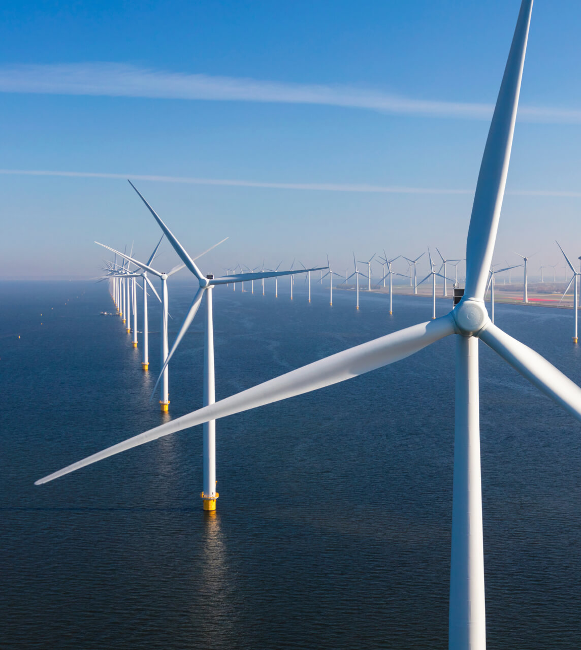 Multi Windmills in Sea
