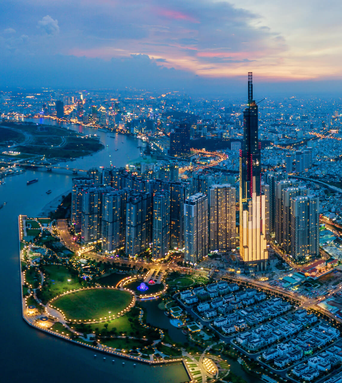 Vietnam city skyline